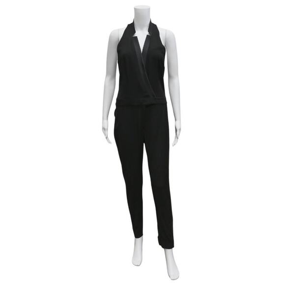 Veronica Beard | Black Iggy Tuxedo Jumpsuit Size: 6 - Picture 1 of 4